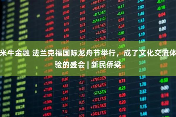米牛金融 法兰克福国际龙舟节举行，成了文化交流体验的盛会 | 新民侨梁